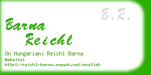 barna reichl business card